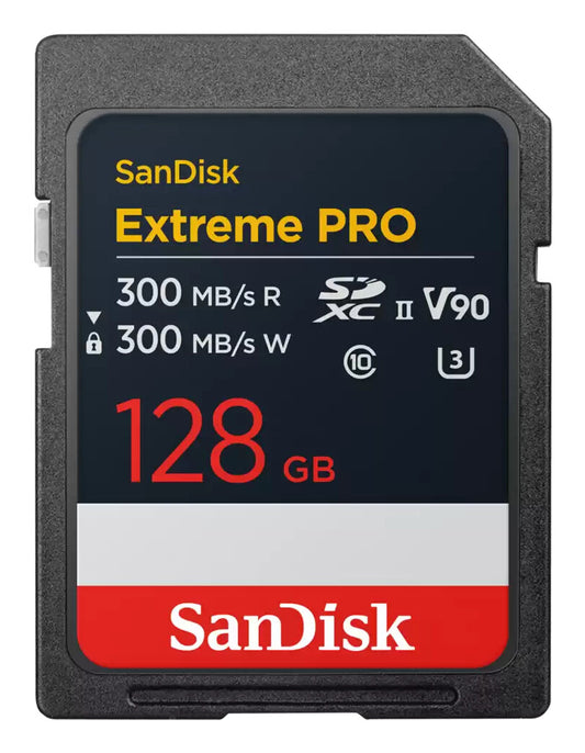 SanDisk Extreme PRO 128GB SDXC UHS-II Class 10 memory card