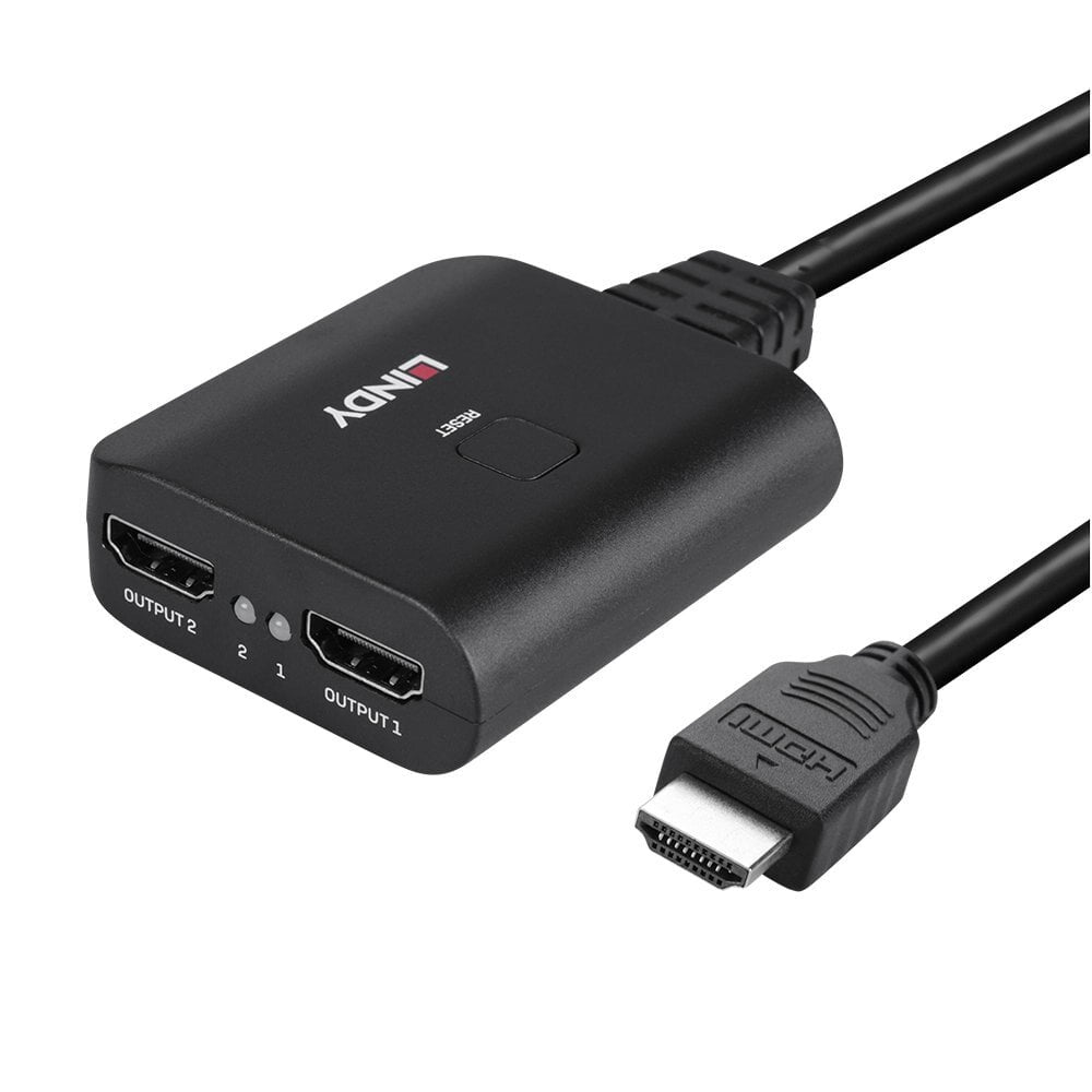 Lindy 2 Port HDMI 4K60 Splitter Cable