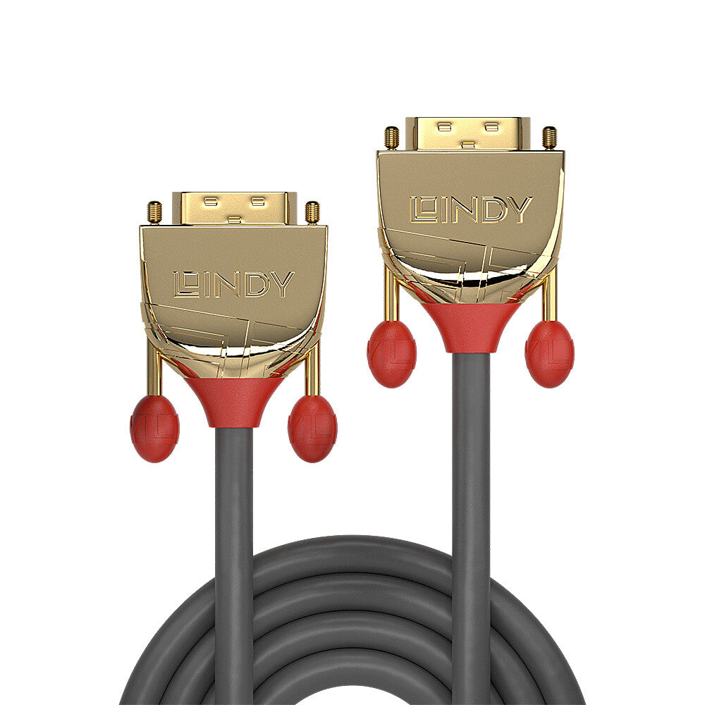 Lindy 10m DVI-D Dual Link Cable, Gold Line