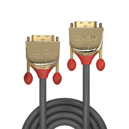 Lindy 10m DVI-D Dual Link Cable, Gold Line