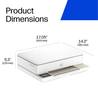 HP ENVY 6132e Wireless All-in-One Color Printer, Instant Ink; Photo printing