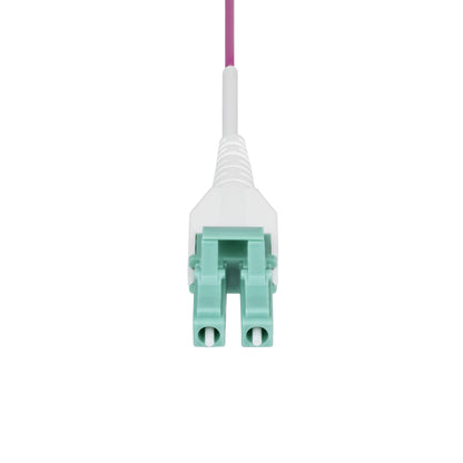 StarTech.com 3m (10ft) LC to LC (UPC) OM4 Multimode Fiber Optic Cable, Erika Violet, 50/125µm, 40G/100G, LOMMF/VCSEL, Uniboot Fiber Jumper Cord, OFNR Riser Rated