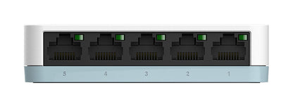 D-Link DGS-1005D/E network switch Unmanaged L2 Gigabit Ethernet (10/100/1000) White