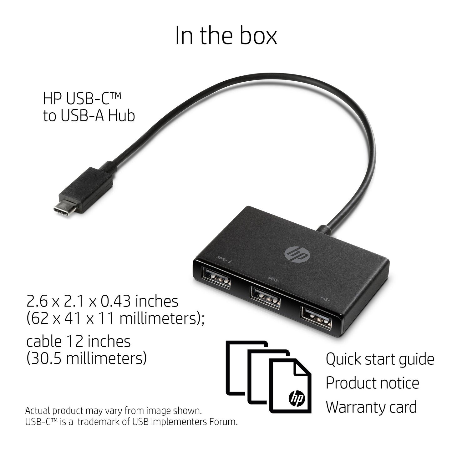 HP USB-C to USB-A Hub