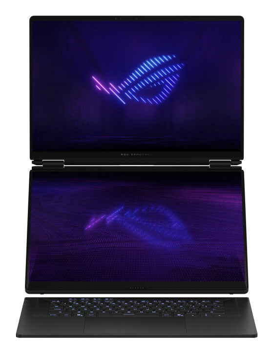ASUS ROG Zephyrus Duo GX651AX-SR004W Intel Core Ultra 9 386H Hybrid (2-in-1) 40.6 cm (16") Touchscreen 3K 64 GB LPDDR5x-SDRAM 2 TB SSD NVIDIA GeForce RTX 5090 Wi-Fi 7 (802.11be) Windows 11 Home Grey