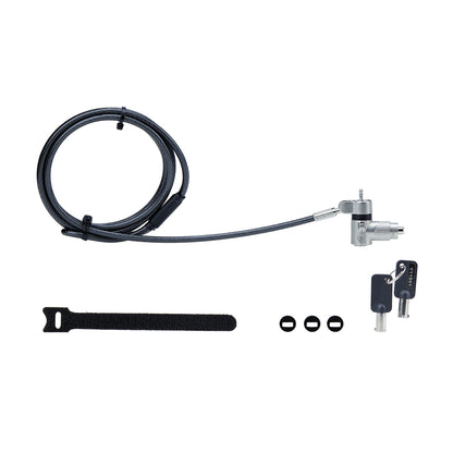 StarTech.com Universal Laptop Lock 6.6ft (2m), Security Cable For Notebooks Compatible With Noble Wedge/Nano/K-Slot, Keyed Locking Cable, Anti-Theft Cut-Resistant Carbon Steel Cable - TAA