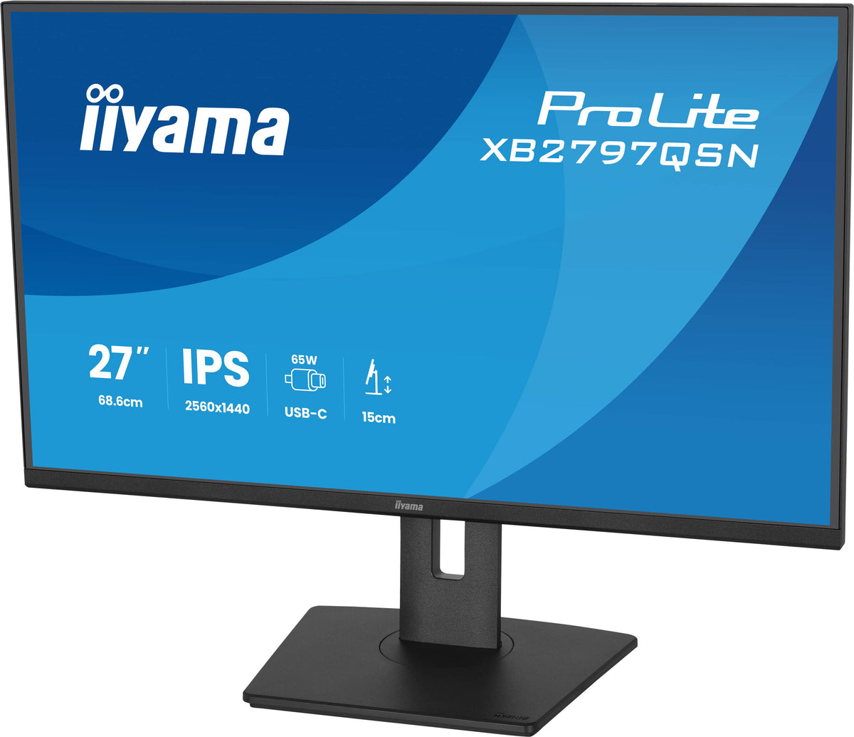 iiyama ProLite XB2797QSN-B1 computer monitor 68.6 cm (27") 2560 x 1440 pixels Quad HD LCD Black