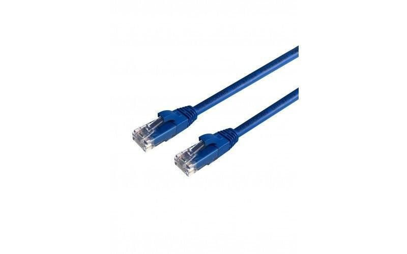 Mercodan UltraFlex Patchkabel KAT6 UTP, 0,25m, Blå, LSZH Halogenfri, AWG26, kobber, FLUKE testet networking cable Blue 0.25 m Cat6 U/UTP (UTP) Round
