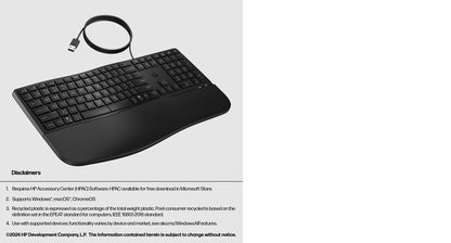 HP 485 Comfort Wired Keyboard