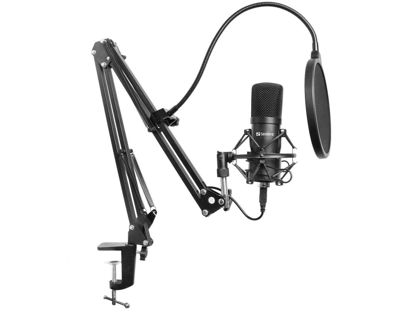 SANDBERG Streamer USB Microphone Kit - microphone