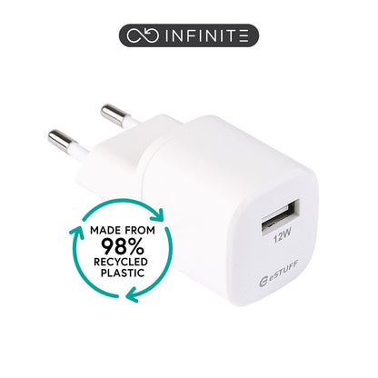 eSTUFF ES637001-BULK mobile device charger Smartphone White AC Indoor