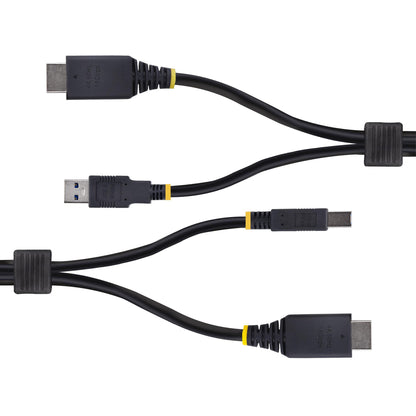 StarTech.com 6ft (1.8m) HDMI and USB 5Gbps KVM Cable, 4K 60Hz, HDMI 2.0 and USB Combo Cable for KVM Switches