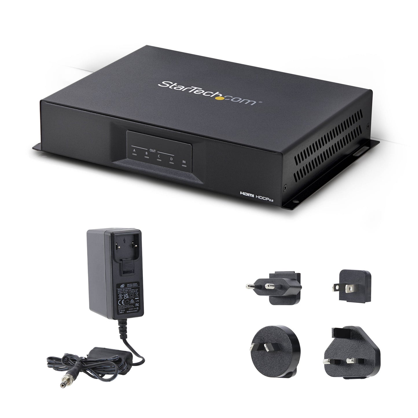 StarTech.com 2x2 HDMI Video Wall Controller - 4K 60Hz HDMI 2.0 Video Input to 4x 1080p Output - Video Wall Processor for Multi Screen Display - Video Wall Splitter - RS232/Ethernet Control