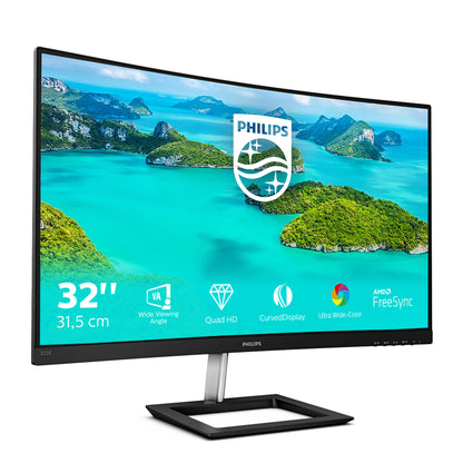 Philips E Line 325E1C/00 computer monitor 80 cm (31.5") 2560 x 1440 pixels Quad HD LCD Black