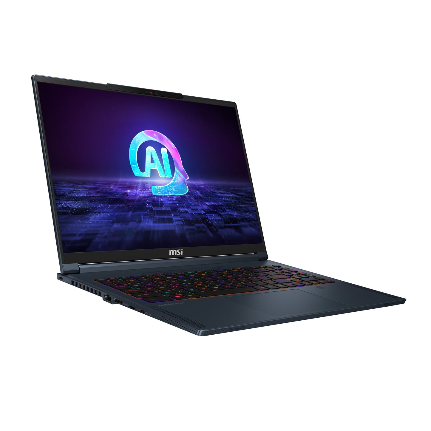 MSI Stealth 16 AI Studio A1VFG-002UK Intel Core Ultra 7 155H Laptop 40.6 cm (16") Quad HD+ 32 GB DDR5-SDRAM 1 TB SSD NVIDIA GeForce RTX 4060 Wi-Fi 7 (802.11be) Windows 11 Home Blue