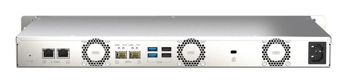 QNAP TS-435XeU NAS Rack (1U) Marvell CN9131 4 GB DDR4 16 TB HDD QNAP QTS Black, Grey