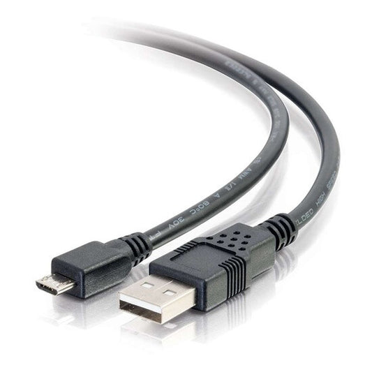 C2G 9.8ft (3m) USB 2.0 A to Micro-B Cable M/M - Black