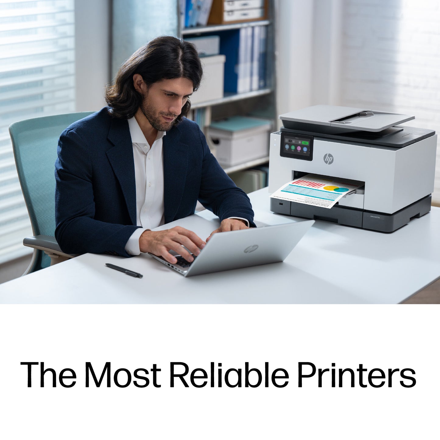 HP OfficeJet Pro 9135e Wireless All-in-One Color Printer, Instant Ink; Two-sided printing