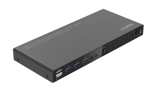 Microconnect MC-HDMIKVM0401-USB3-4K KVM switch Black