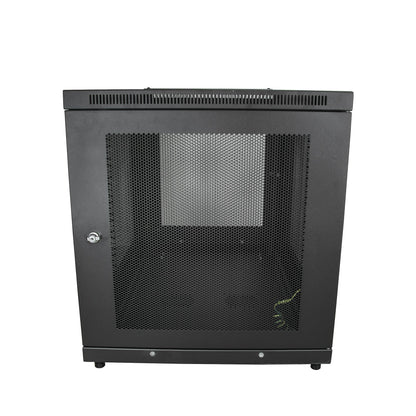 StarTech.com 4-Post 12U Server Rack Cabinet, Lockable 19" Data Rack Cabinet for Computer / AV / IT Equipment, Office / Home Network Rack with Casters & Adjustable Mounting Rails
