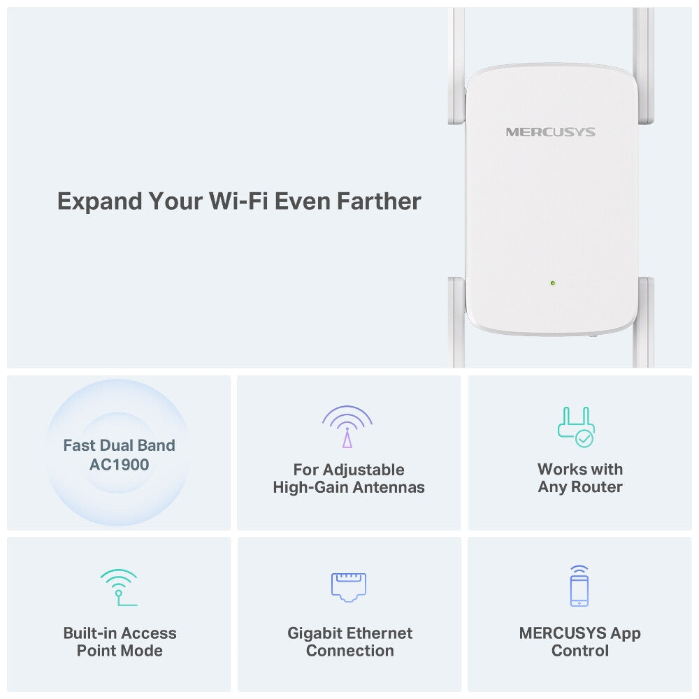 Mercusys AC1900 Wi-Fi Range Extender