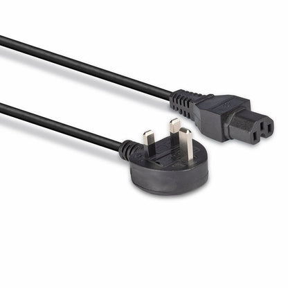 Lindy 2m Mains UK 3 Pin Plug to Hot Conditioned IEC C15 Power Cable  Kettle Lead