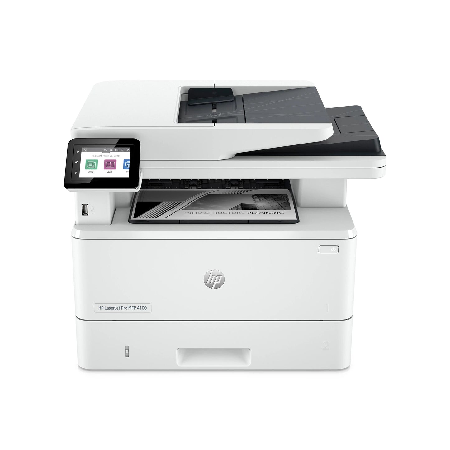 HP LaserJet Pro 4102fdn Multifunction Black and white Printer, Ethernet Only; Copier, Scanner