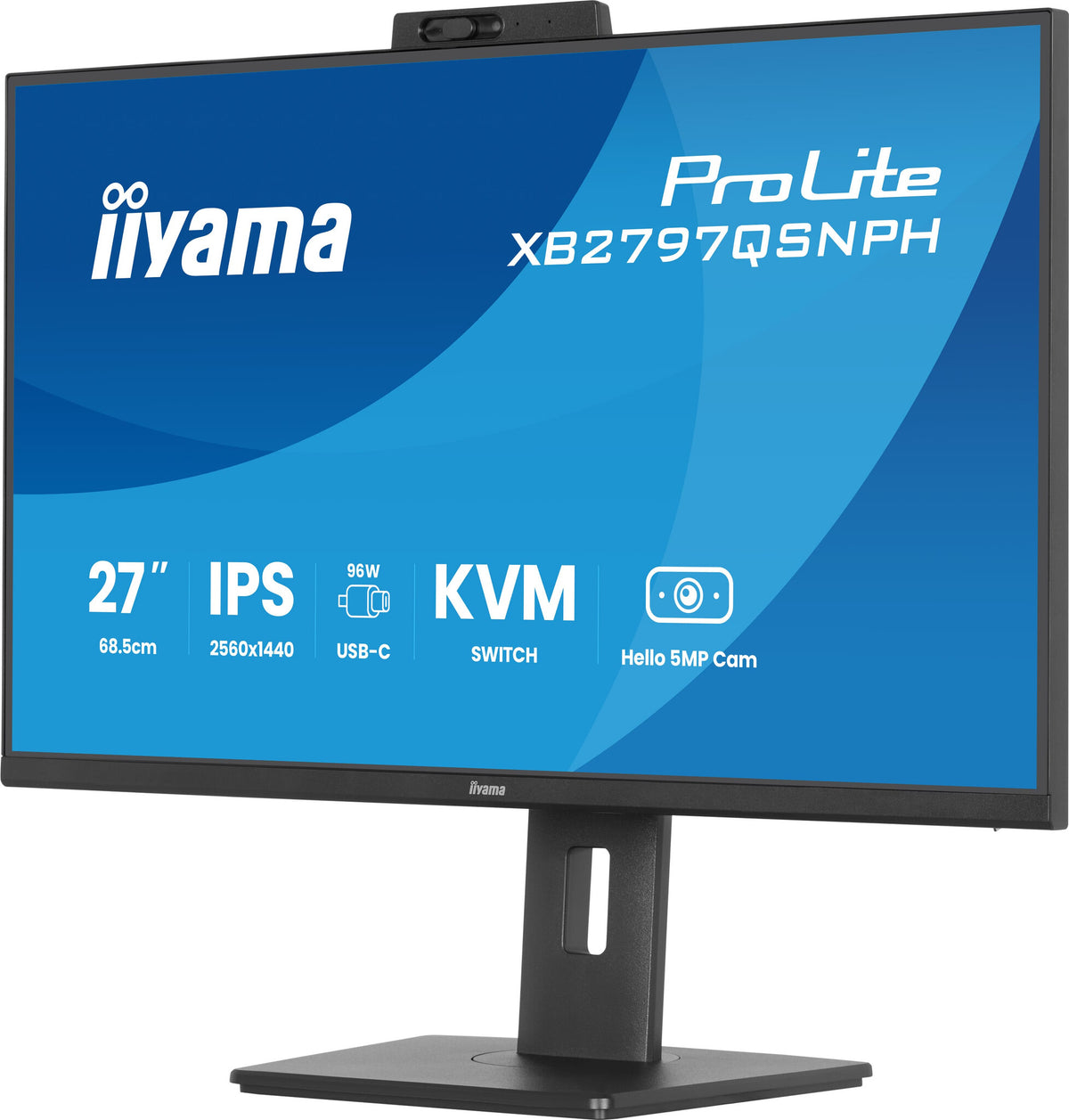 iiyama ProLite XB2797QSNPH-B1 computer monitor 68.6 cm (27") 2560 x 1440 pixels Quad HD LED Black