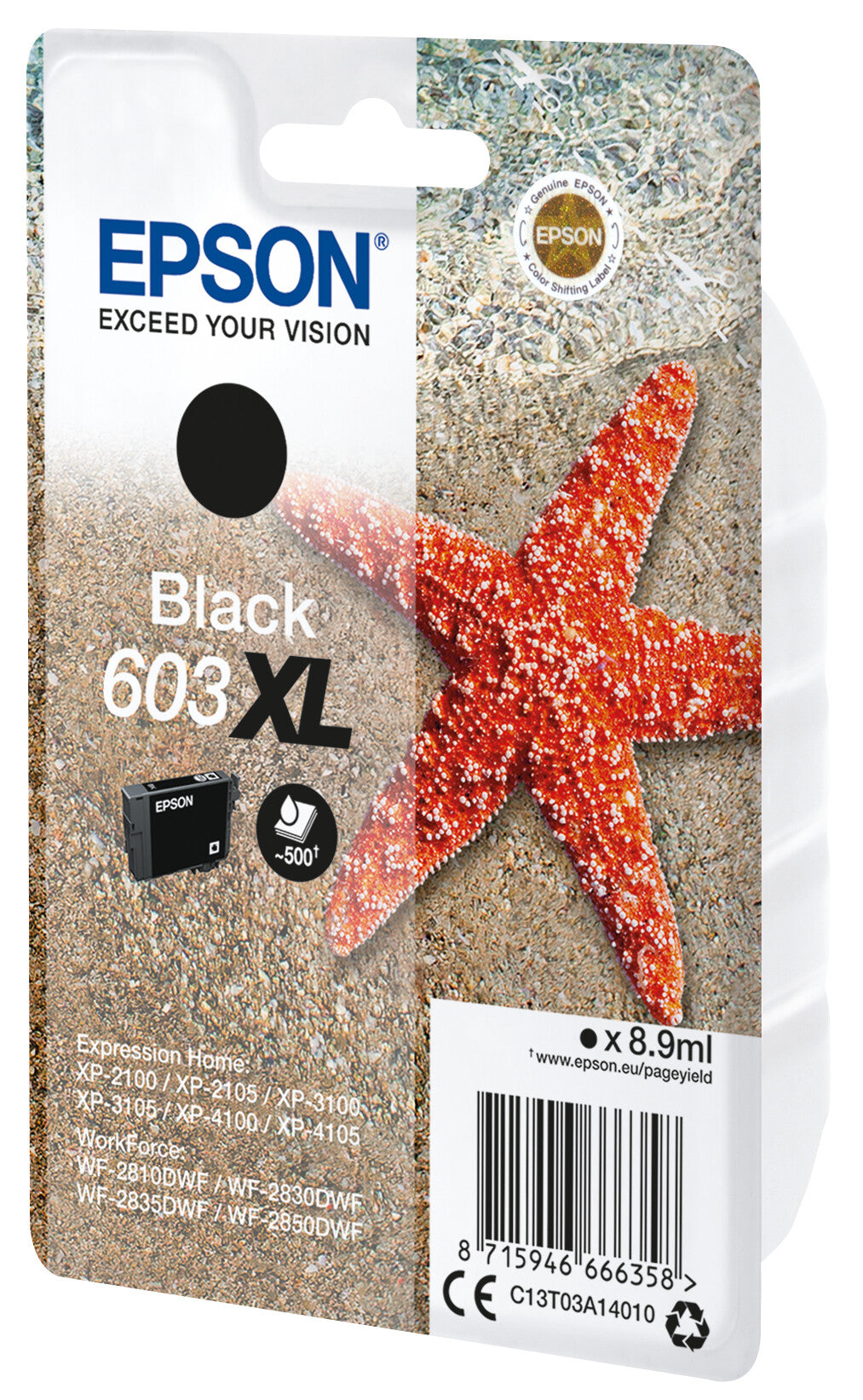 Epson Singlepack Black 603XL ink cartridge
