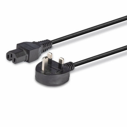 Lindy 2m Mains UK 3 Pin Plug to Hot Conditioned IEC C15 Power Cable  Kettle Lead