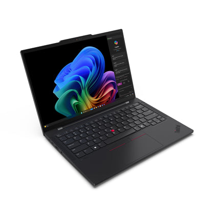 Lenovo ThinkPad T14s Gen 6 (Snapdragon) Copilot+ PC Qualcomm Snapdragon X1P-42-100 Laptop 35.6 cm (14") WUXGA 16 GB LPDDR5x-SDRAM 512 GB SSD Wi-Fi 7 (802.11be) Windows 11 Pro UK English Black