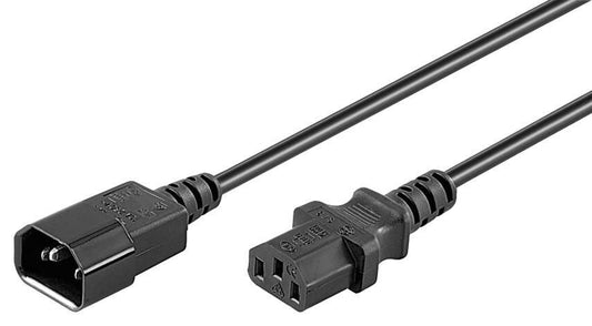 Microconnect PE040620 power cable Black 2 m C13 coupler C14 coupler
