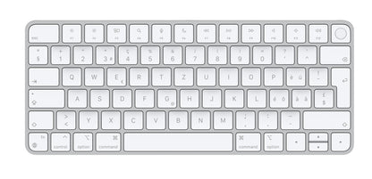 Apple Magic keyboard Universal USB + Bluetooth Swiss Aluminium, White