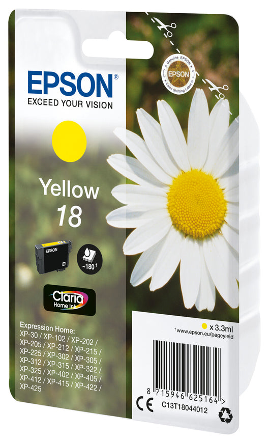 Epson Daisy 18 Claria Home Single Yellow ink cartridge