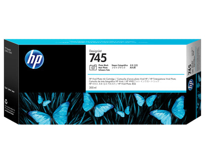 HP 745 300-ml DesignJet Photo Black Ink Cartridge