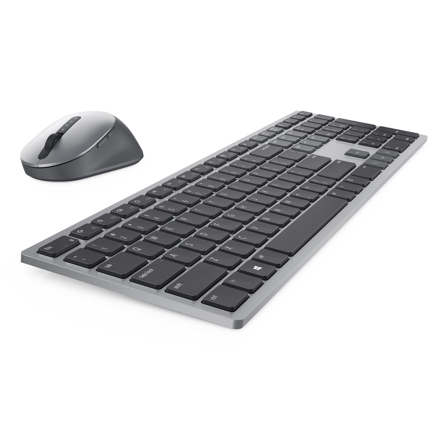 DELL KM7321W keyboard Mouse included Office RF Wireless + Bluetooth QWERTY US International Grey, Titanium