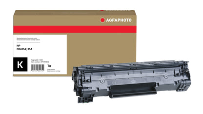AgfaPhoto Compatible Toner Cartridge, Black, Replacement for HP CB435A, 35A, 1500 Pages