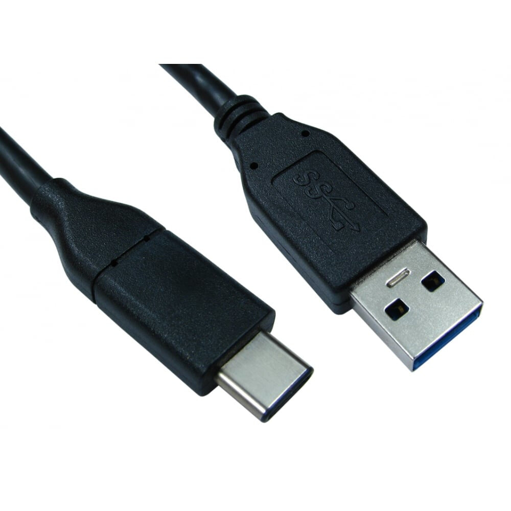 Cables Direct USB3C-921-2M USB cable USB 3.2 Gen 1 (3.1 Gen 1) USB C USB A 10 Gbit/s Black