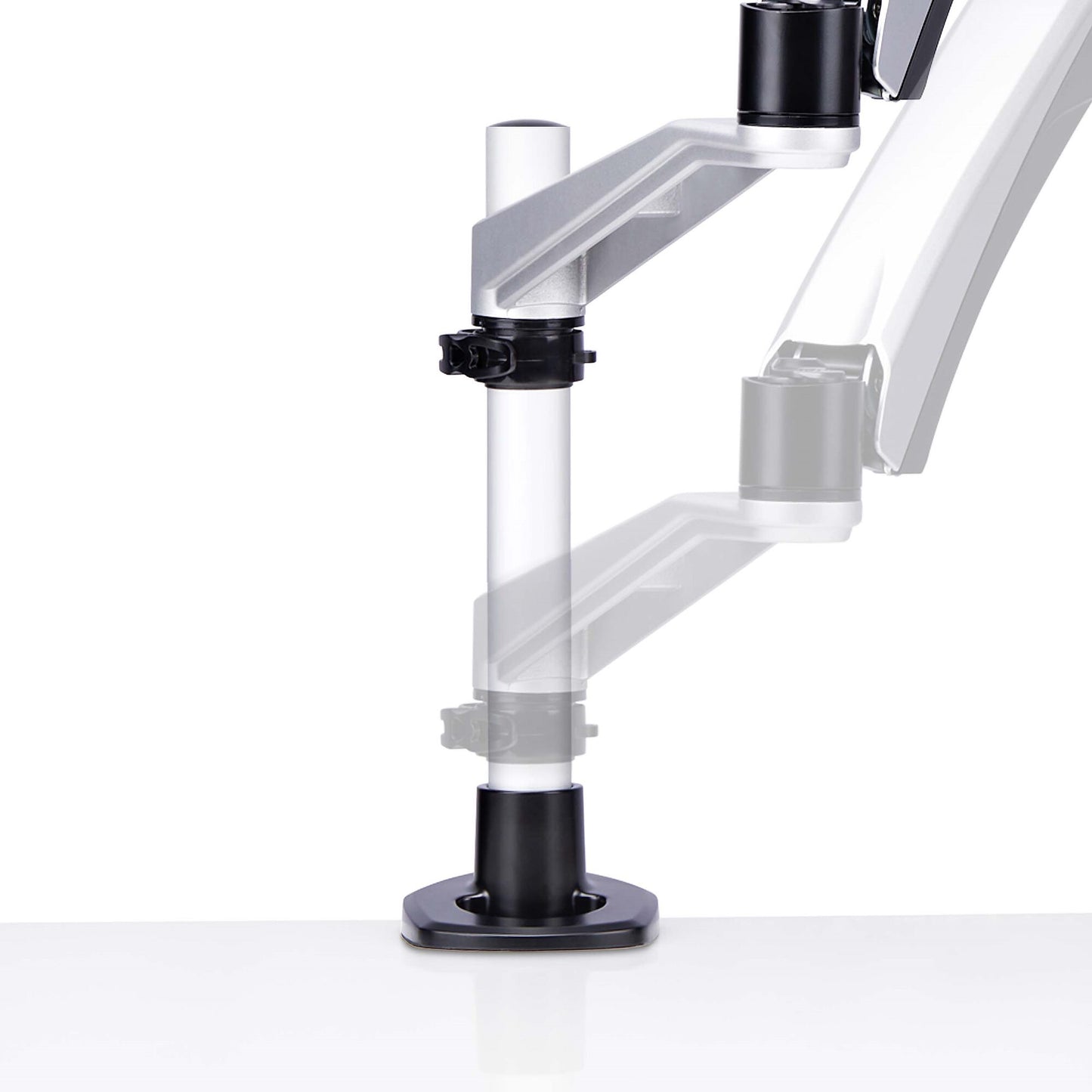 StarTech.com Desk Mount Monitor Arm For 27in 16:9 or 30in 21:9 Ultrawide Screens, VESA 75x75/100x100, Tool-Less Mechanical Spring Arm, C-Clamp/Grommet, TAA