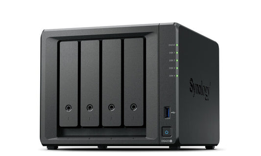 Synology DiskStation DS423+ NAS Desktop Intel® Celeron® J4125 2 GB DDR4 16 TB HDD DiskStation Manager Black