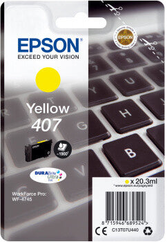Epson 407L DURABrite Ultra Single Yellow ink cartridge