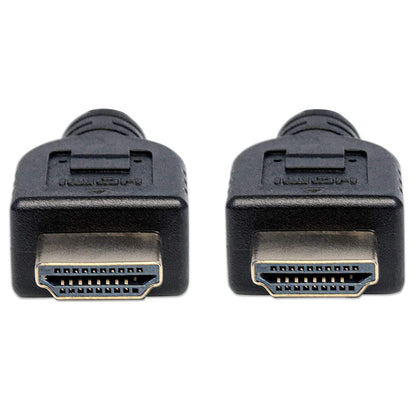 Manhattan HDMI Cable with Ethernet (CL3 rated, suitable for In-Wall use), 4K@60Hz (Premium High Speed), 3m, Male to Male, Black, Ultra HD 4k x 2k, In-Wall rated, Fully Shielded, Gold Plated Contacts, Lifetime Warranty, Polybag