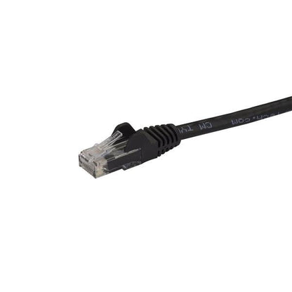 StarTech.com 5m CAT6 Ethernet Cable - Black CAT 6 Gigabit Ethernet Wire -250MHz 100W PoE RJ45 UTP Network/Patch Cord Snagless w/Strain Relief Individually Tested
