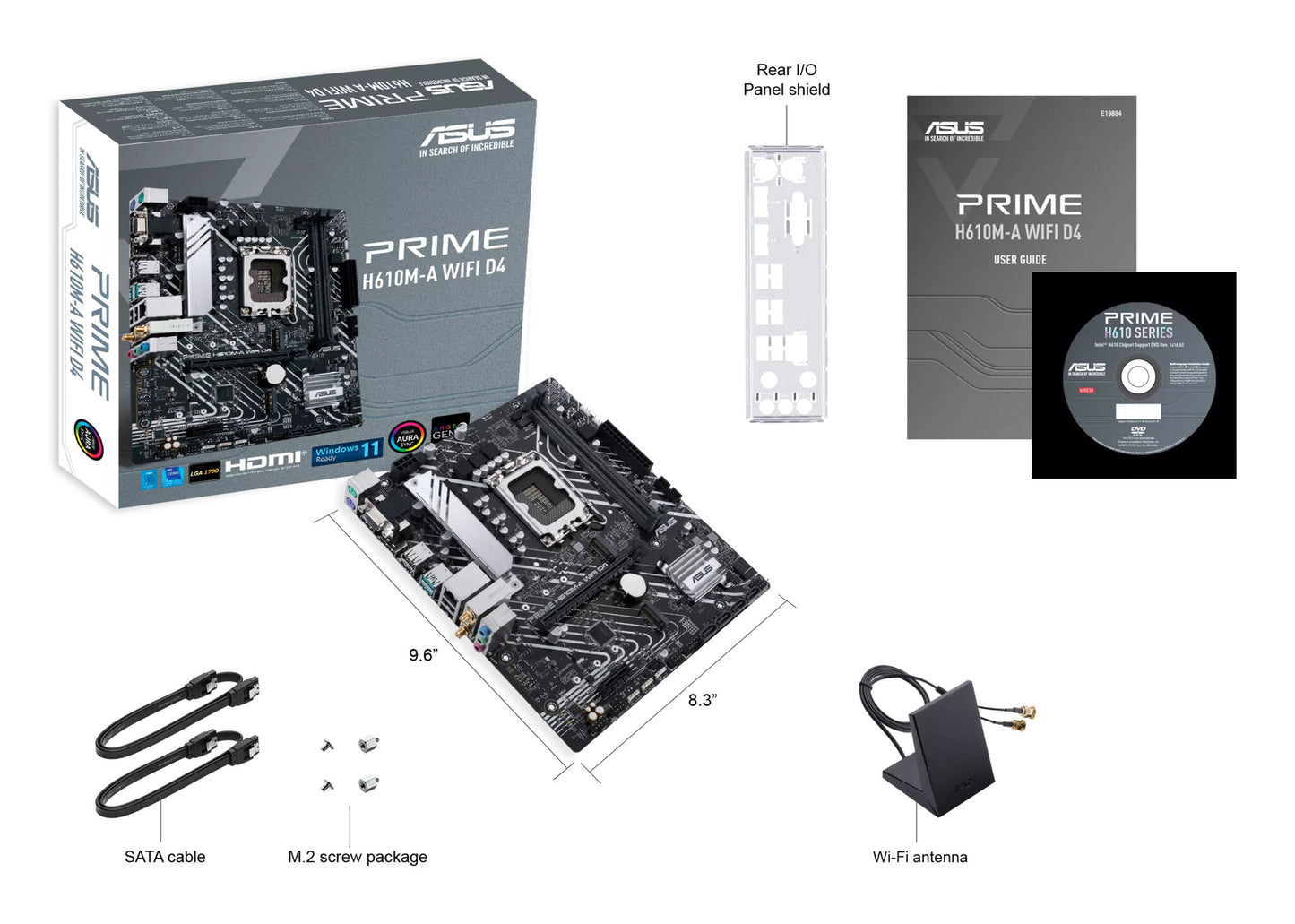 ASUS PRIME H610M-A WIFI D4 Intel H610 LGA 1700 micro ATX