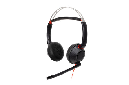 HP Poly Blackwire 5220 Stereo USB-C Headset +3.5mm Plug +USB-C/A Adapter (Bulk)