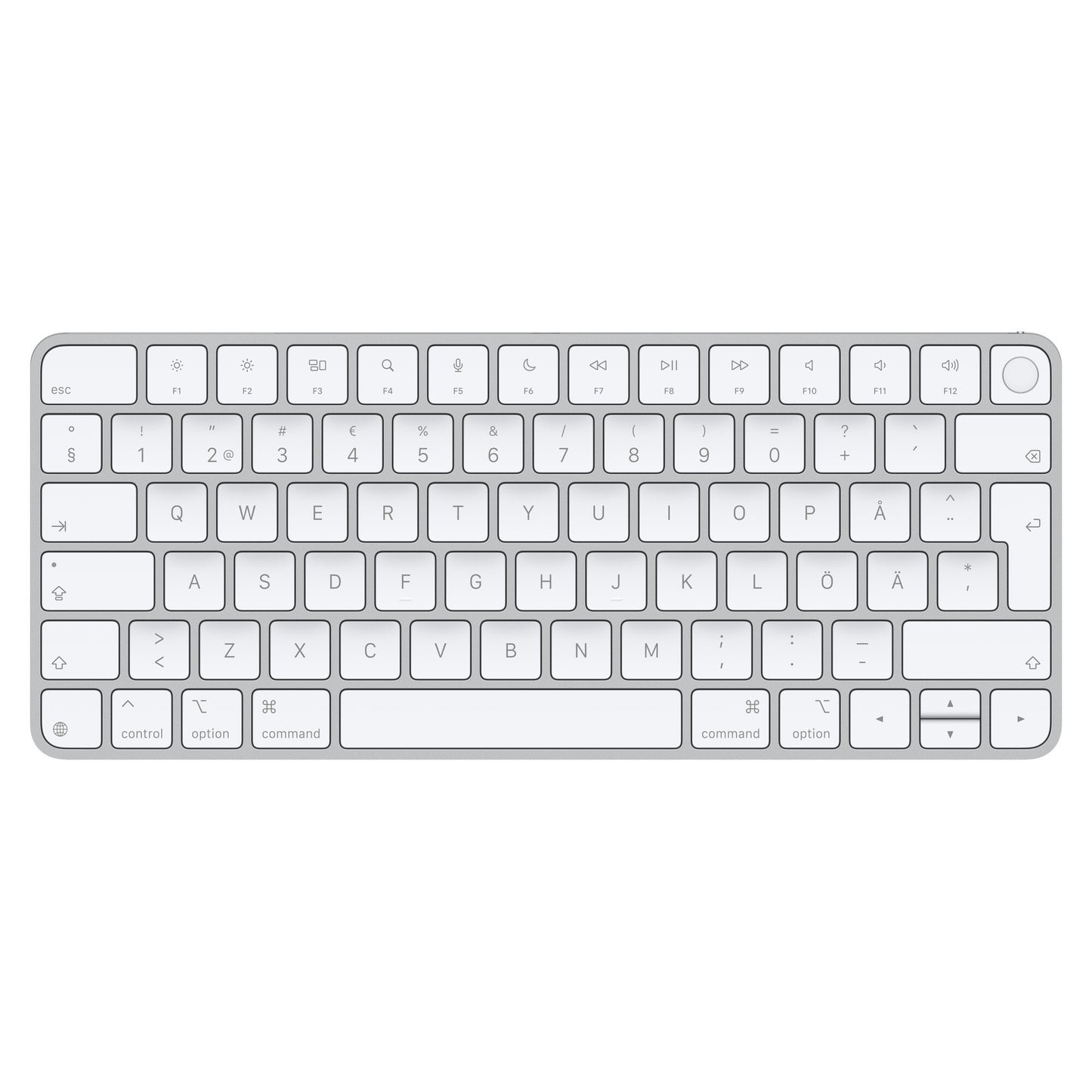 Apple Magic Keyboard with Touch ID for Mac models with silicon (USB–C) - Swedish