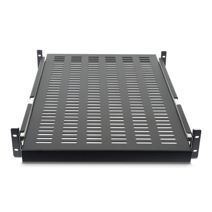 StarTech.com 2U Sliding Server Rack Mount Shelf - 20 to 30in Adjustable Mounting Depth - Vented - 50lb - Heavy Duty Universal 19” Rack Shelf for Equipment Rack - 24in Deep