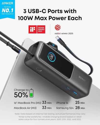 Anker A1695H11 power bank 25000 mAh Black