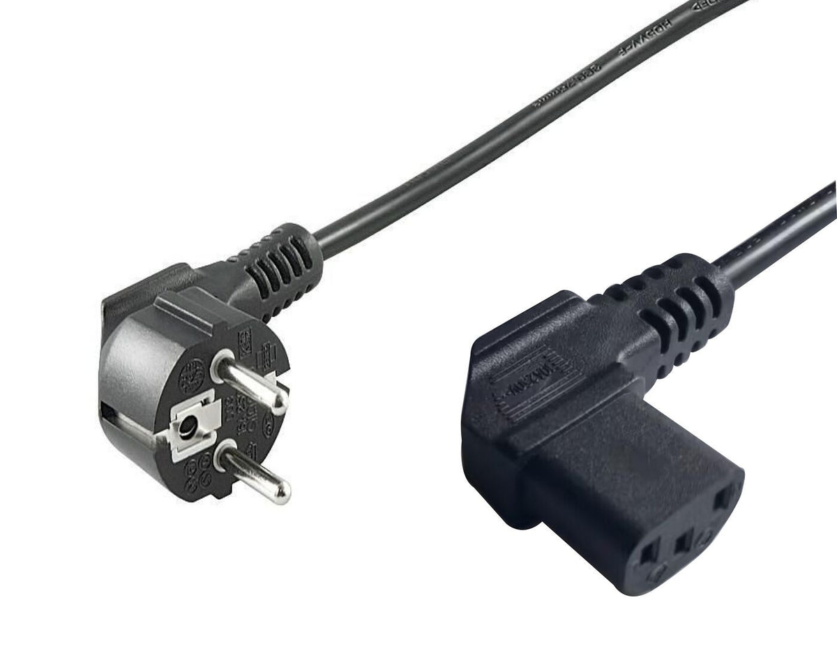 Microconnect PE010518 power cable Black 1.8 m Power plug type E+F C13 coupler