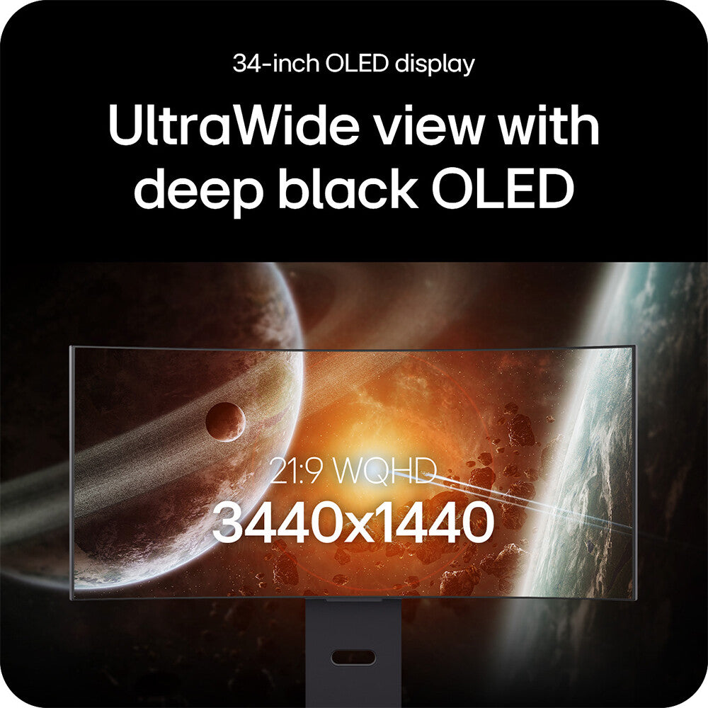 LG 34GX900A-B computer monitor 86.4 cm (34") 3440 x 1440 pixels Wide Quad HD OLED Black